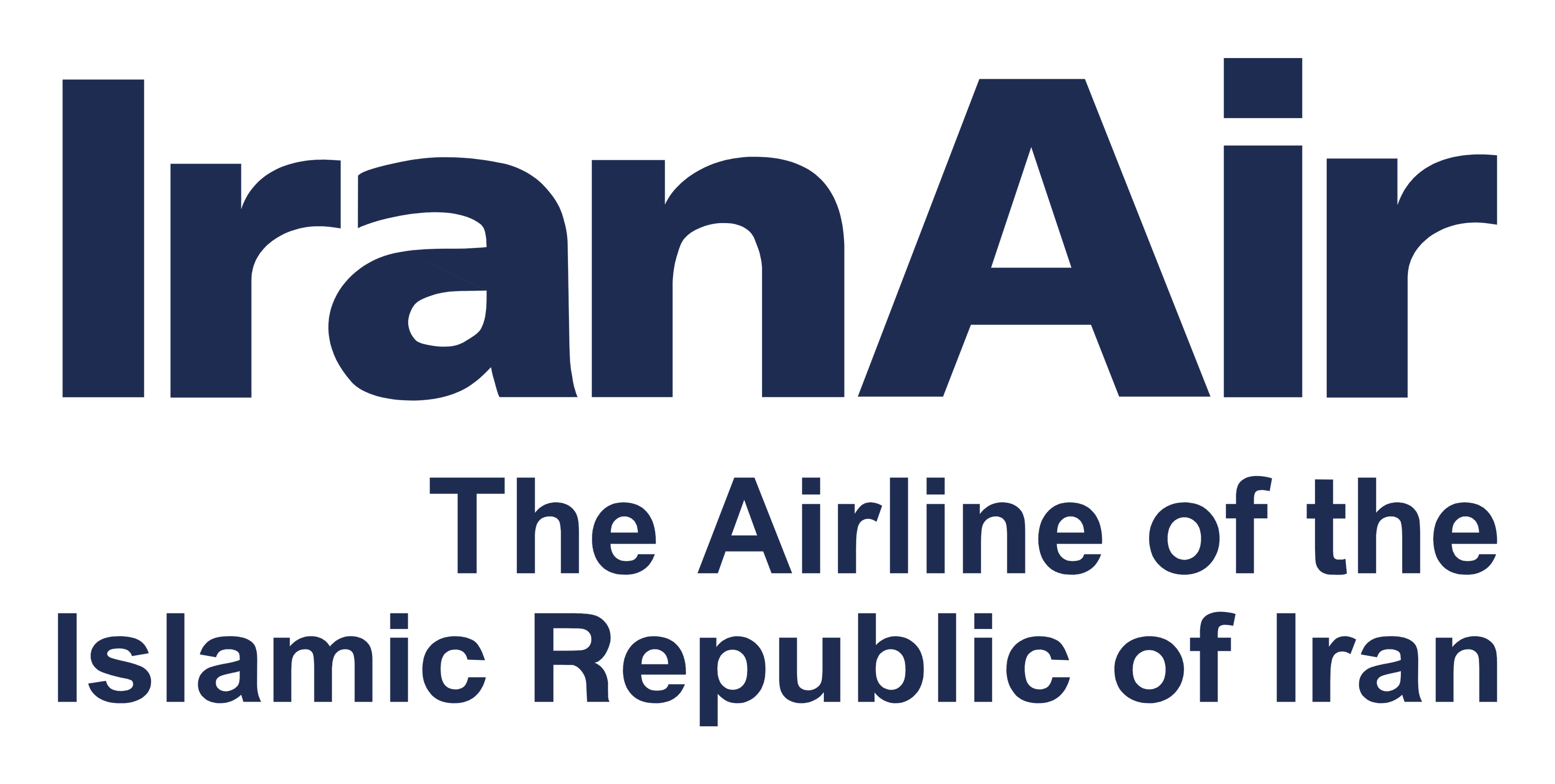 Iran Air logo on a transparent background