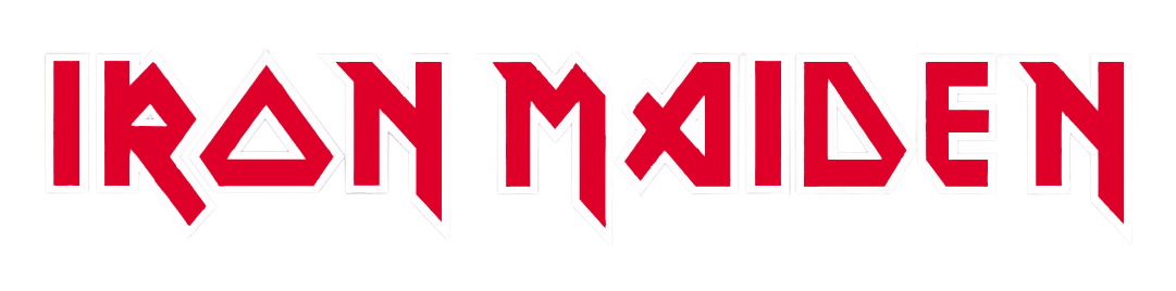 Iron Maiden logo on a transparent background