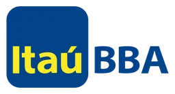 Itau logo, horizontal version, on a transparent background