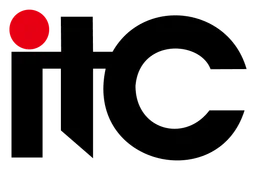 Itc logo, black version, on a transparent background