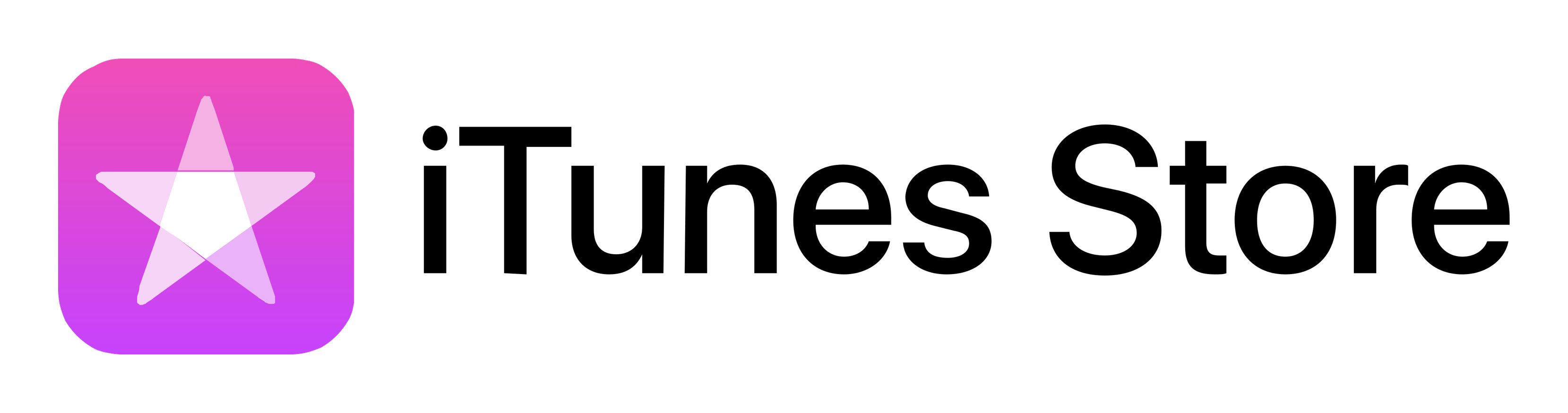 iTunes Logo auf transparentem Hintergrund