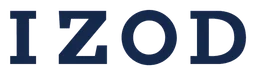 Izod logo, wordmark version, on a transparent background