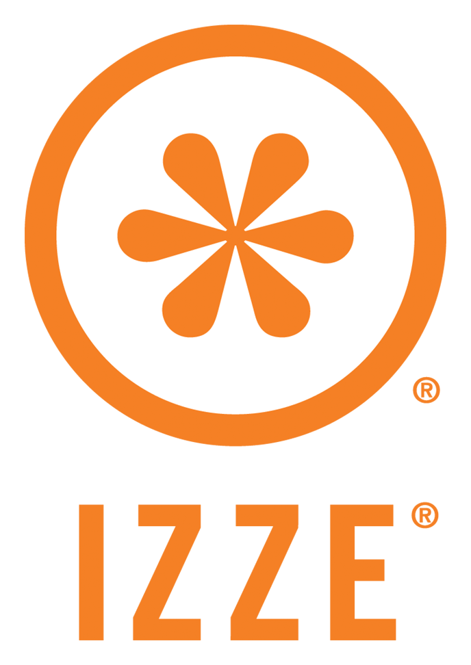 Izze logo on a transparent background