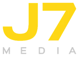 J7 logo, horizontal version, on a transparent background