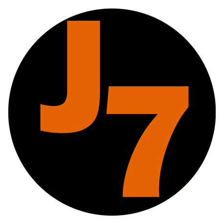 J7 logo on a transparent background
