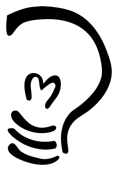 Jabber logo, black version, on a transparent background