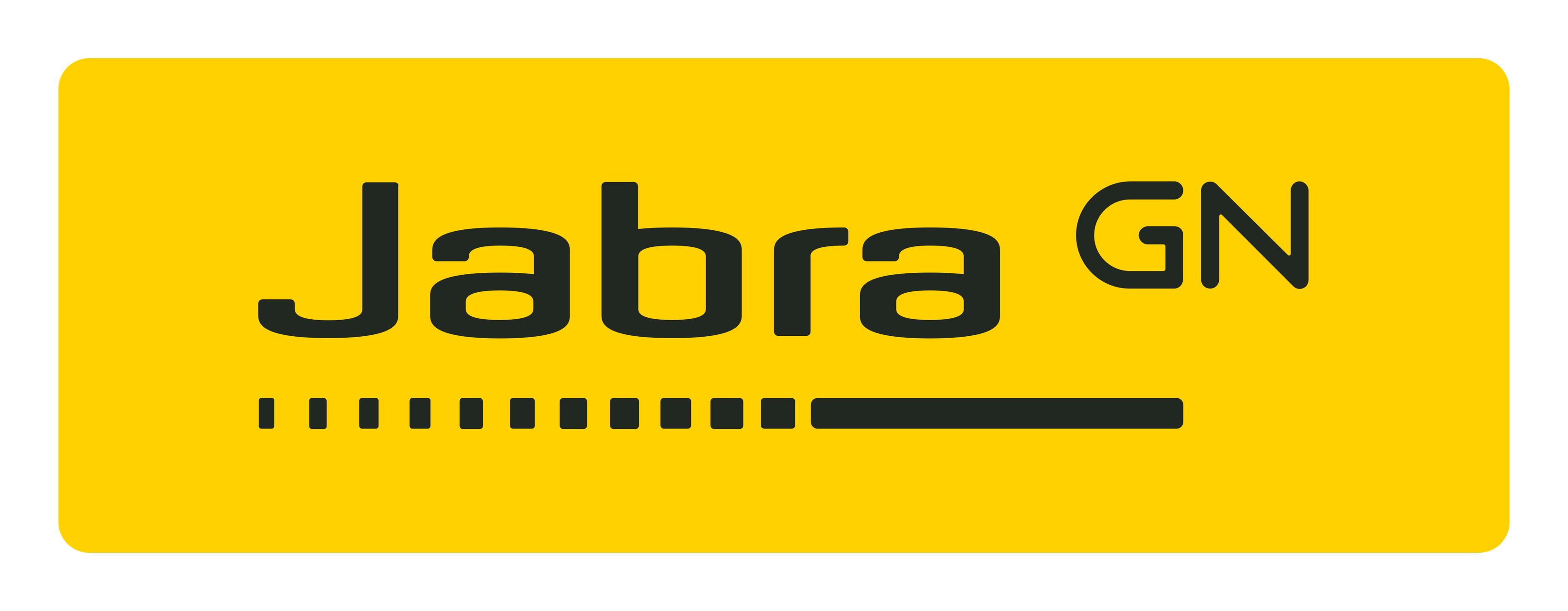 Jabra logo on a transparent background