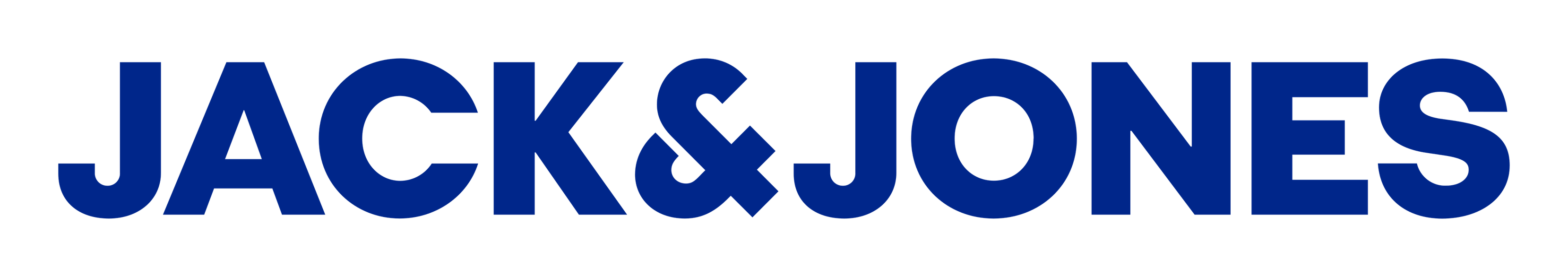Jack and Jones logo on a transparent background