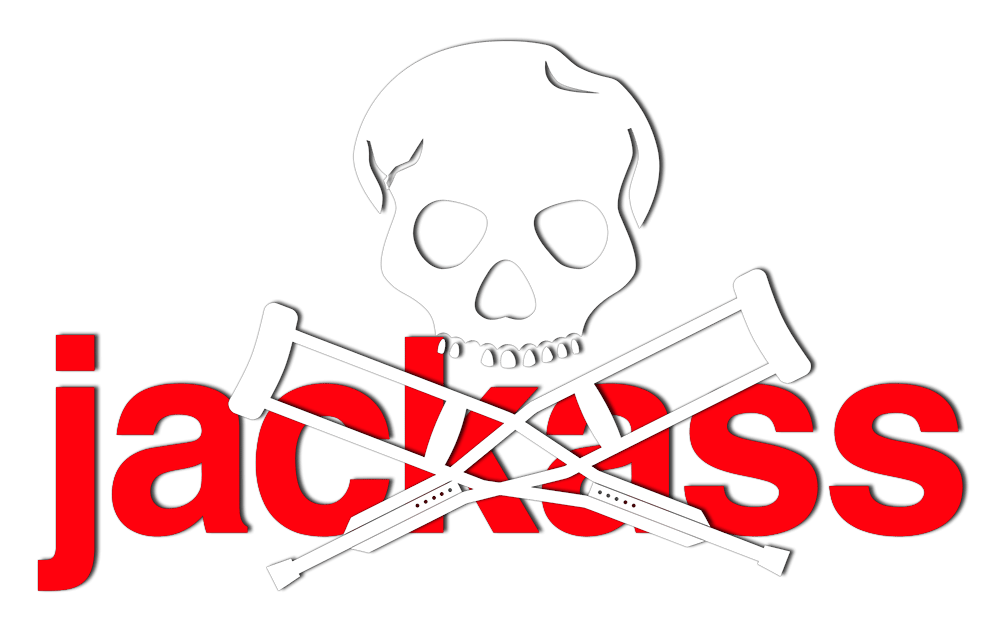 Jackass logo on a transparent background