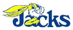 Jackrabbit logo, wordmark version, on a transparent background