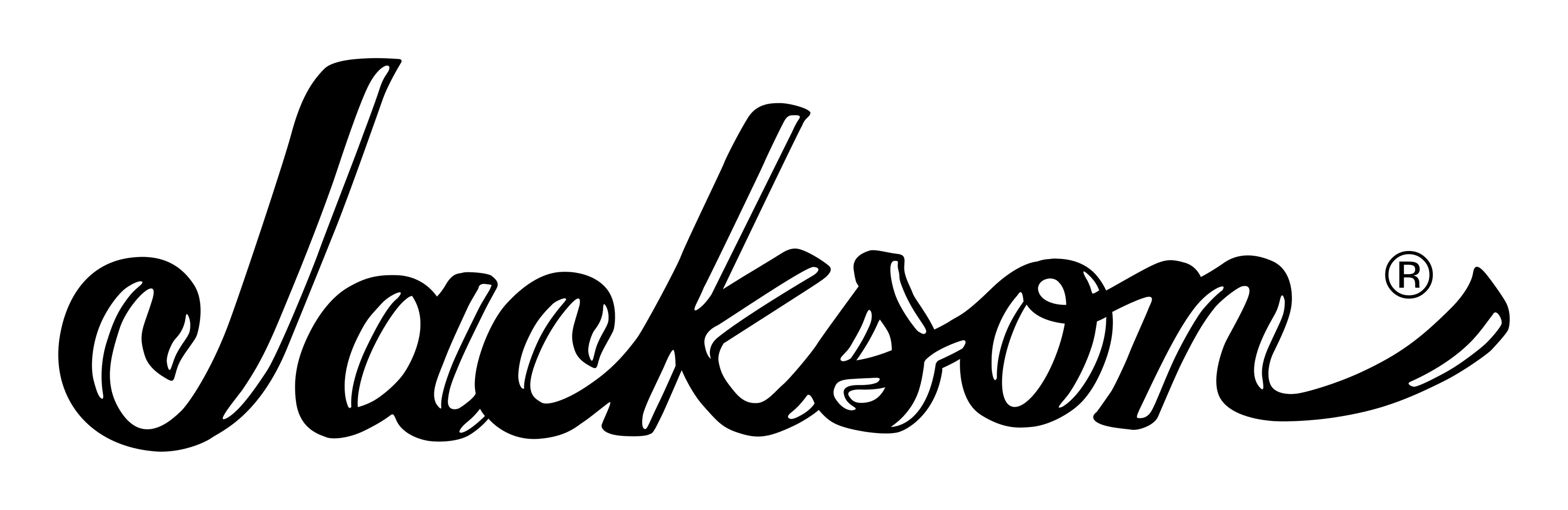 Jackson Guitars logo on a transparent background