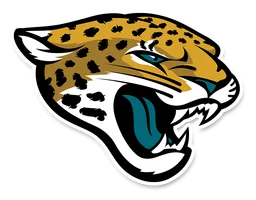 Jacksonville Jaguars logo, horizontal version, on a transparent background