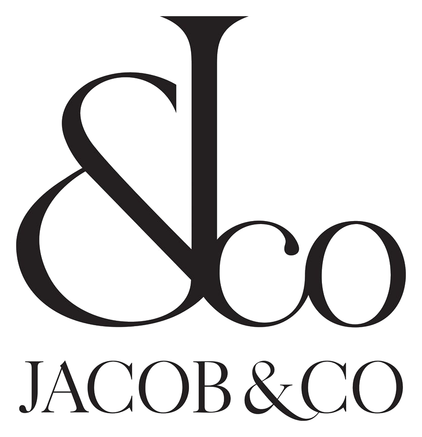 Jacob and Co logo, black icon version, on a transparent background