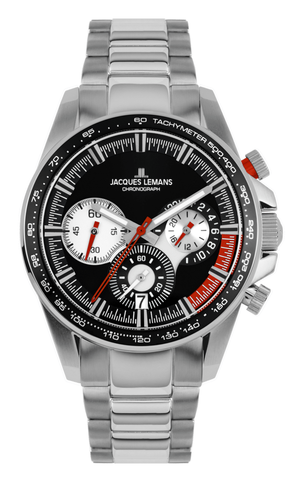 Jacques Lemans logo, monochrome version, on a transparent background