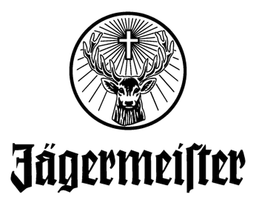 Jagermeister logo, black version, on a transparent background