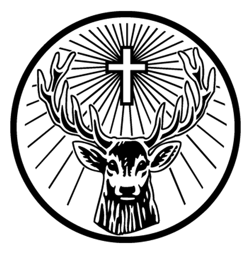 Jagermeister logo, black icon version, on a transparent background