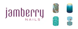 Jamberry Nails logo, white wordmark version, on a transparent background