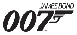 Logo da James Bond, versão preto, em fundo transparente