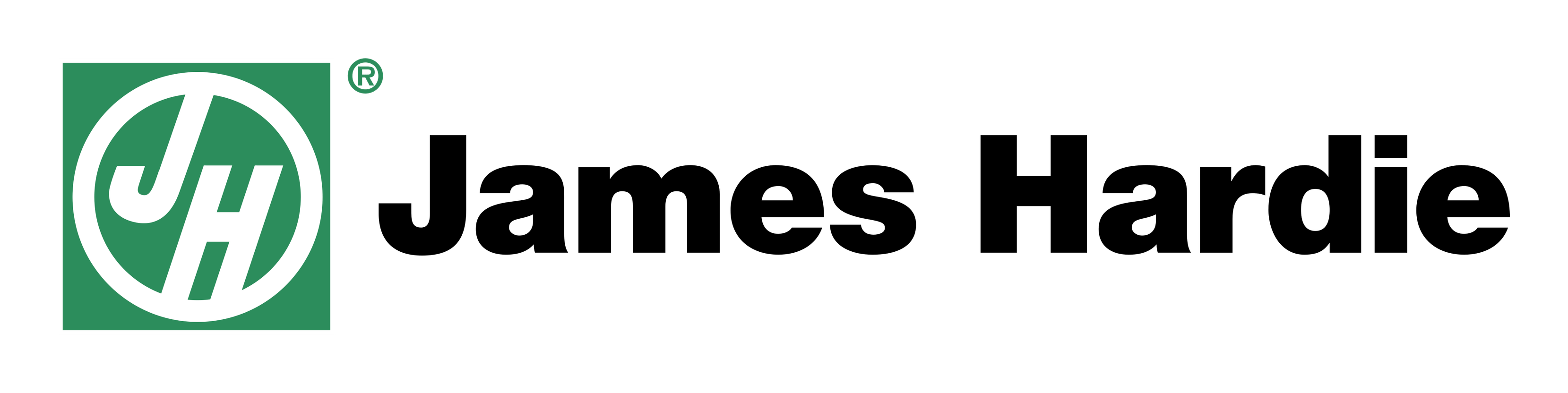 James Hardie logo on a transparent background