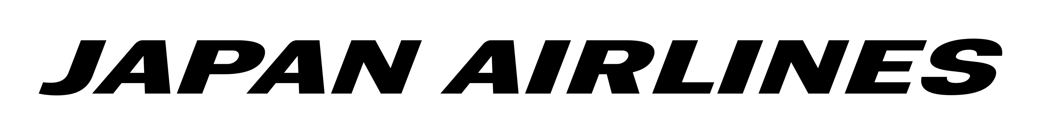 Japan Airlines logo on a transparent background