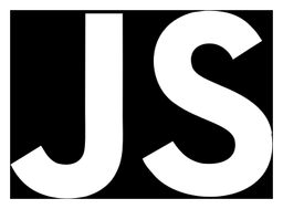 JavaScript logo, black icon version, on a transparent background