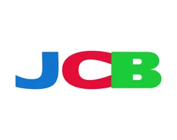JCB logo, horizontal version, on a transparent background