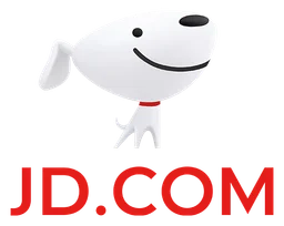 JD Com logo, horizontal version, on a transparent background