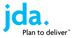 Jda logo, horizontal version, on a transparent background