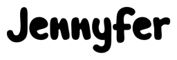 Jennyfer logo, black wordmark version, on a transparent background