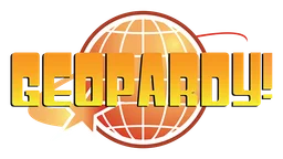 Jeopardy logo, horizontal version, on a transparent background