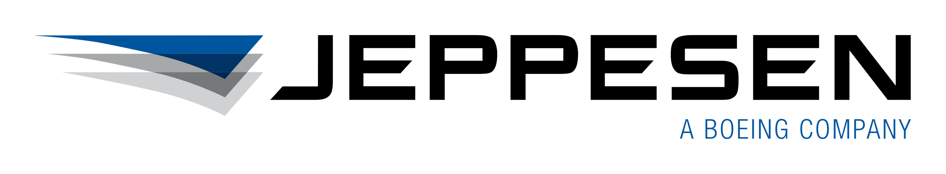Jeppesen logo on a transparent background