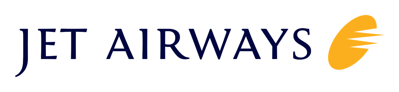 Jet Airways logo on a transparent background