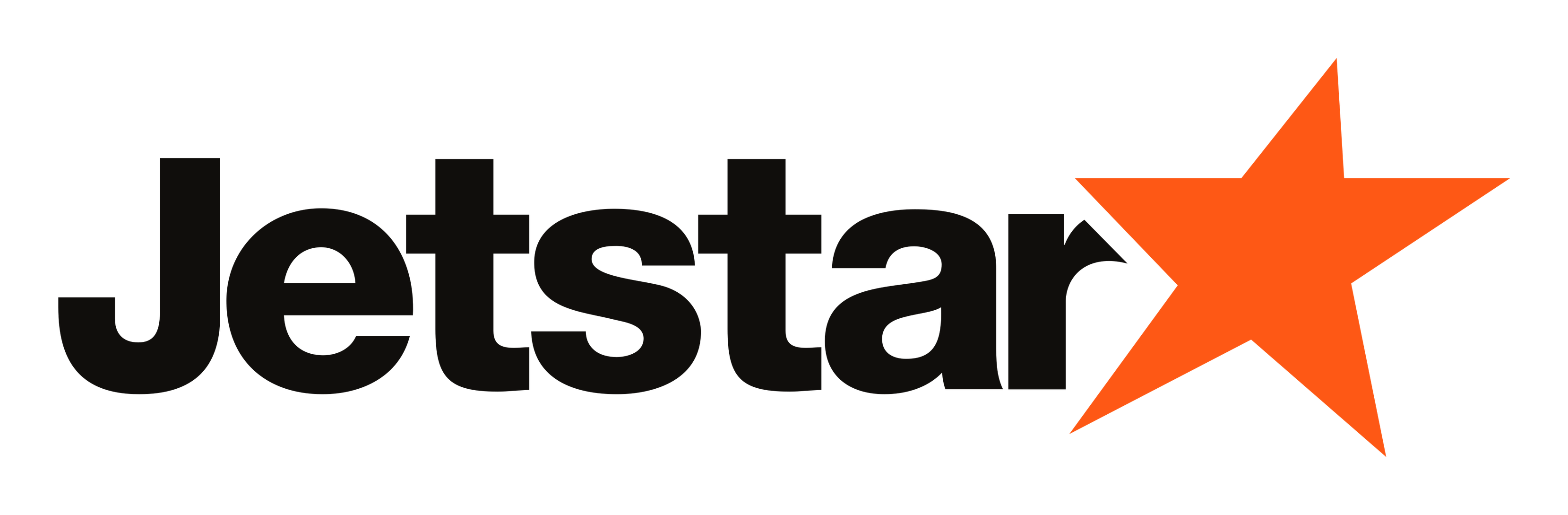 Jetstar logo on a transparent background