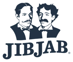 Jibjab logo, black icon version, on a transparent background