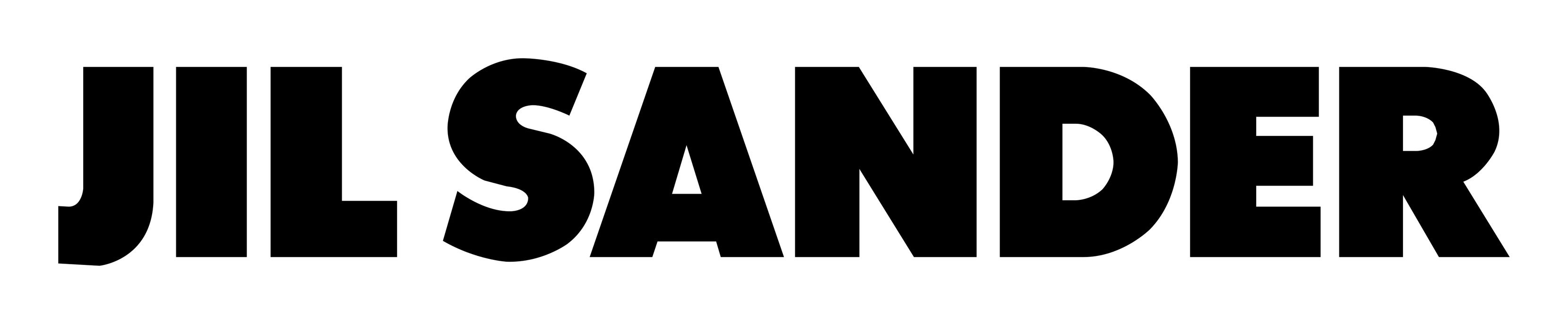 Jil Sander Logo auf transparentem Hintergrund