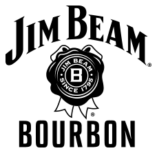 Jim Beam logo, black icon version, on a transparent background