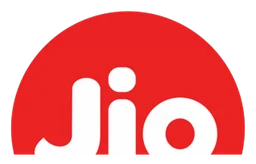 Jio logo, horizontal version, on a transparent background