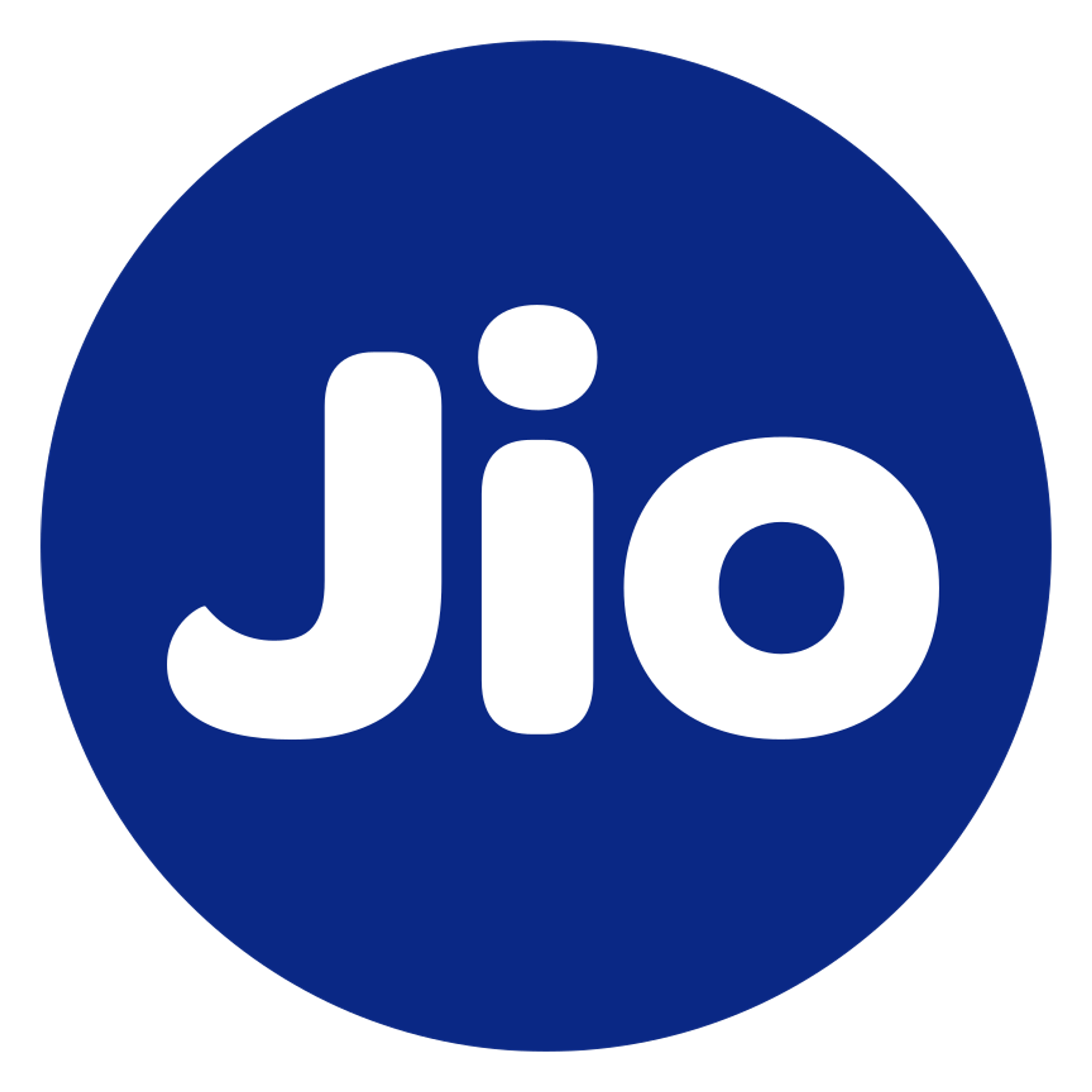 Jio logo on a transparent background