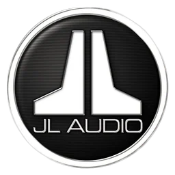 JL Audio logo, monochrome icon version, on a transparent background