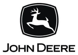 Logo da John Deere, versão preto, em fundo transparente