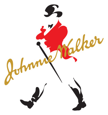 Johnnie Walker Logo, Variante Icon, auf transparentem Hintergrund
