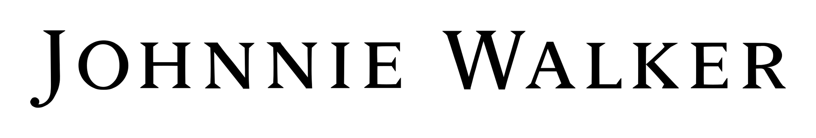 Johnnie Walker Logo auf transparentem Hintergrund