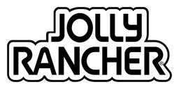 Jolly Rancher logo, monochrome version, on a transparent background