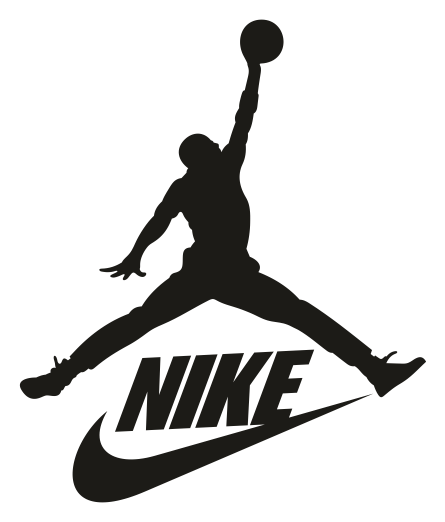 Jordan logo, black icon version, on a transparent background