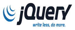 jQuery logo, wordmark version, on a transparent background
