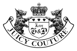 Juicy Couture logo, black version, on a transparent background