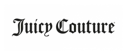 Juicy Couture logo, black wordmark version, on a transparent background