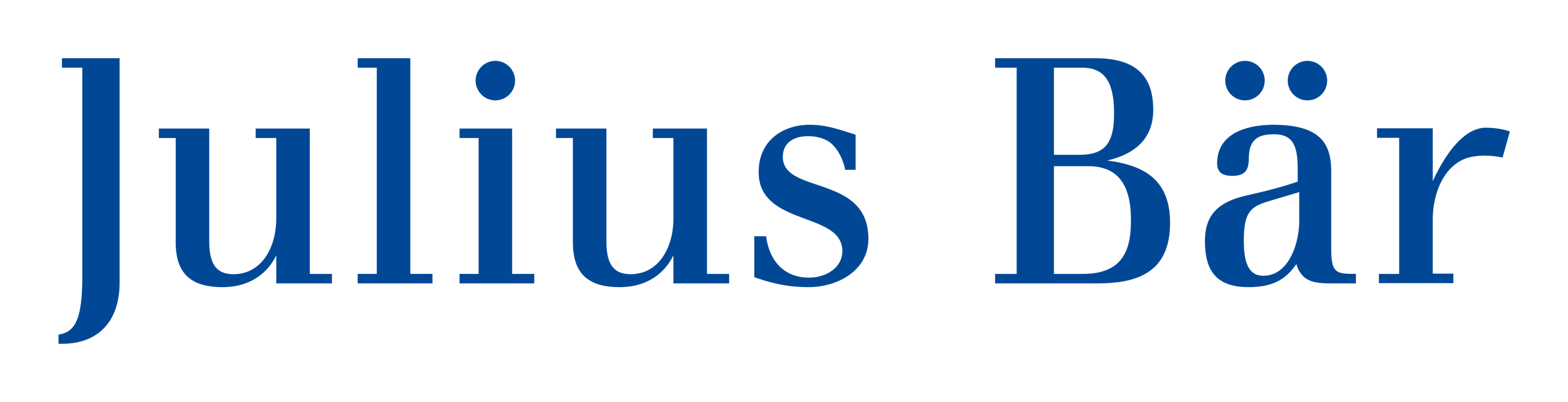 Julius Baer logo on a transparent background