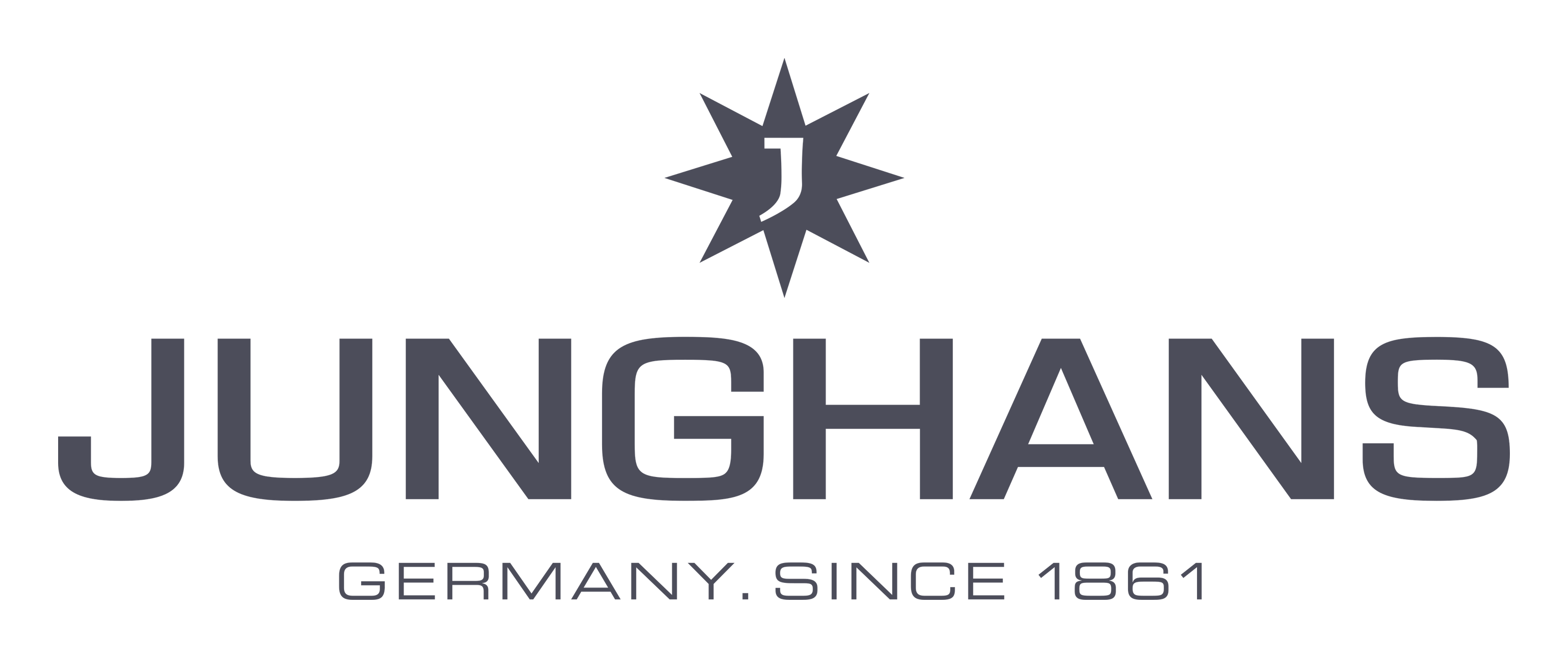 Junghans logo on a transparent background