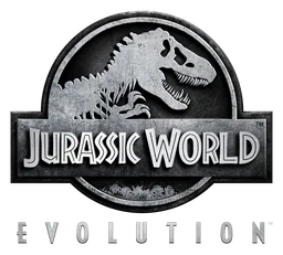 Jurassic World logo, monochrome icon version, on a transparent background
